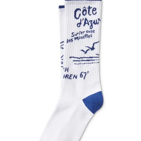 Polo Ralph Lauren Men's Cote D'Azur Graphic Logo Socks - Picture 1 of 4